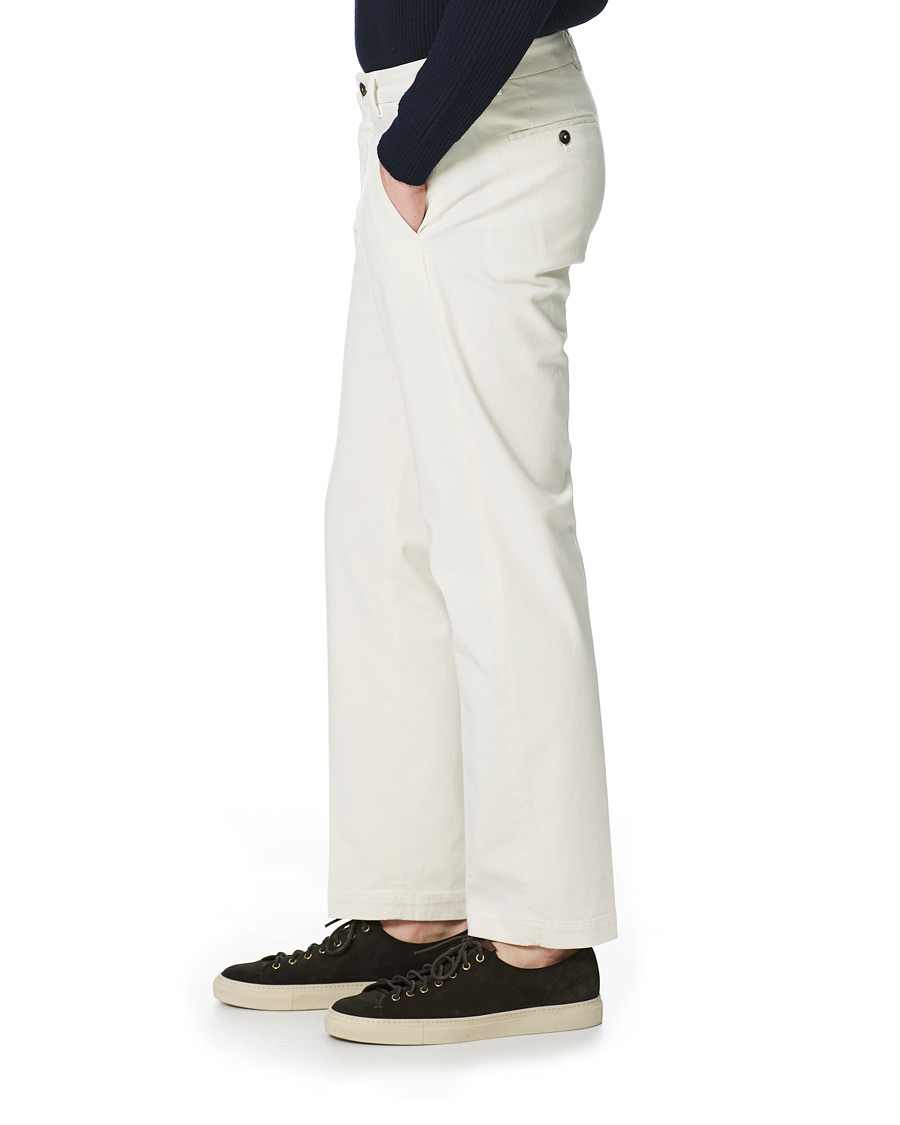 Homme | Pantalons | Briglia 1949 | Soho Easy Fit Cotton Trousers Cream