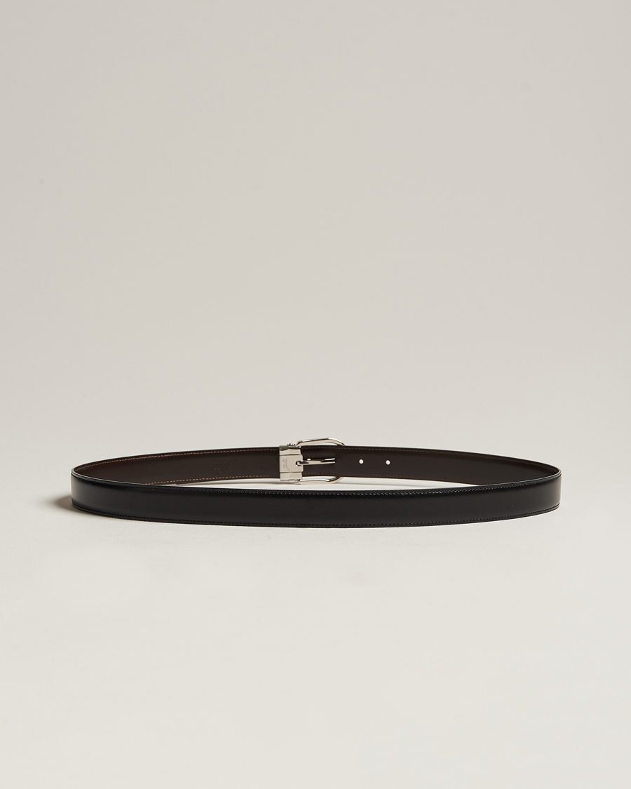 Homme | Montblanc Reversible Horseshoe Buckle 30mm Belt Black/Brown | Montblanc | Reversible Horseshoe Buckle 30mm Belt Black/Brown