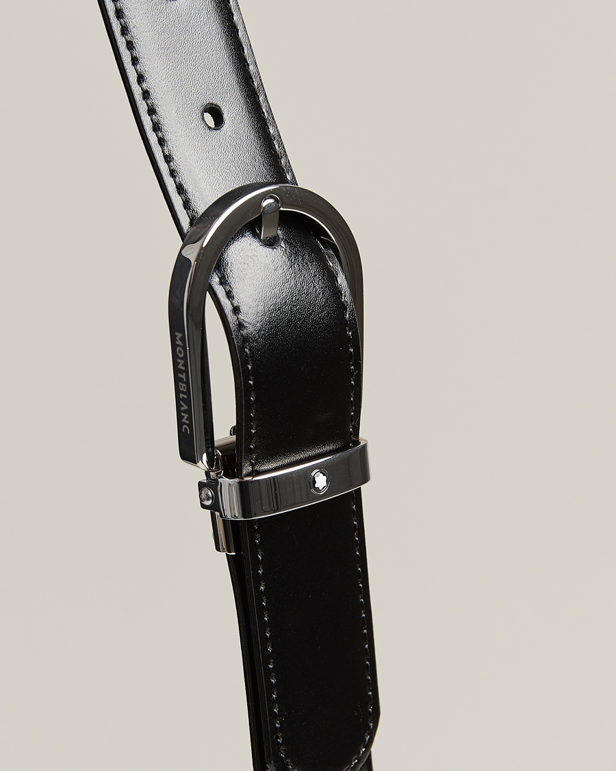Homme | Montblanc Reversible Horseshoe Buckle 30mm Belt Black/Brown | Montblanc | Reversible Horseshoe Buckle 30mm Belt Black/Brown