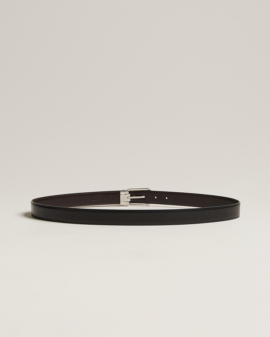 Homme | Montblanc Reversible Rectangular Buckle 30mm Belt Black/Brown | Montblanc | Reversible Rectangular Buckle 30mm Belt Black/Brown