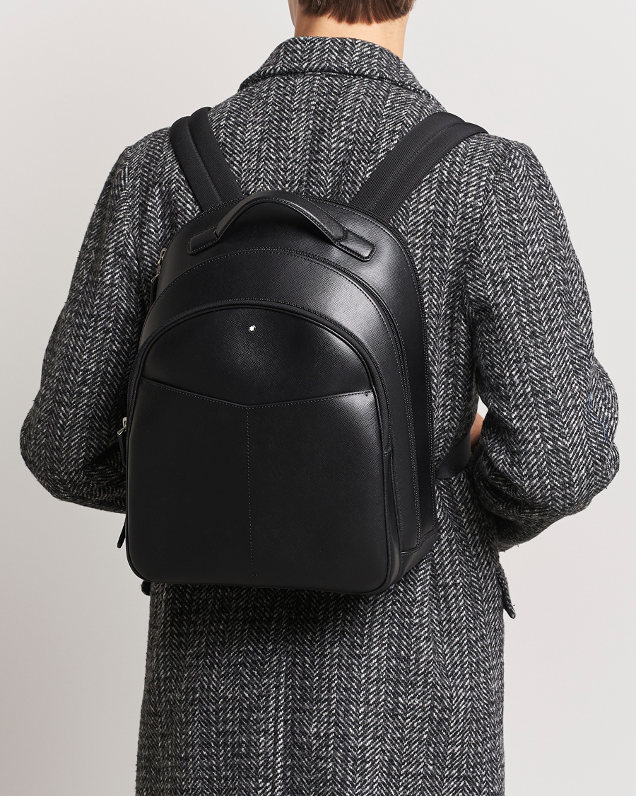 Homme | Montblanc Sartorial Backpack Medium 3 Comp Black | Montblanc | Sartorial Backpack Medium 3 Comp Black