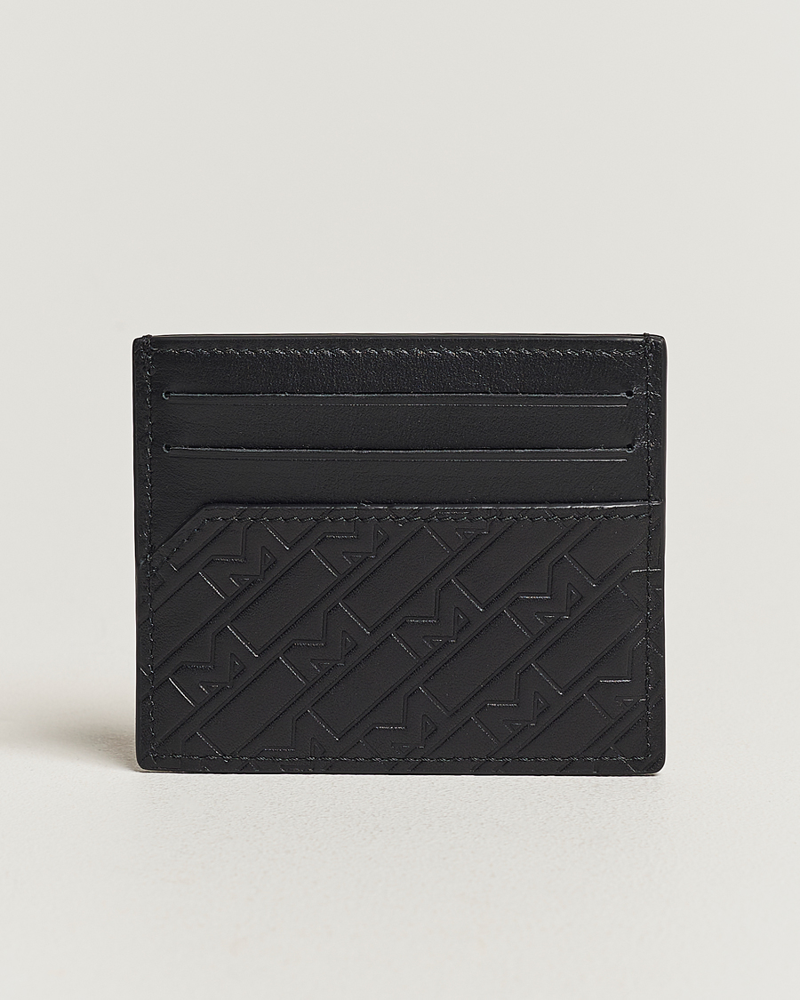 Homme | Montblanc M Gram Card Holder 6cc Black Leather | Montblanc | M Gram Card Holder 6cc Black Leather
