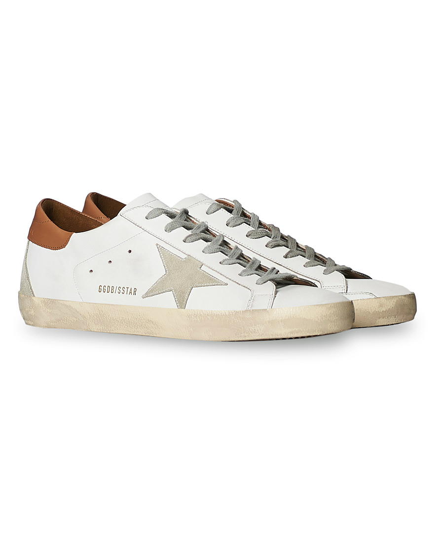 Homme | Golden Goose Deluxe Brand Super-Star Sneaker White/Sand | Golden Goose | Deluxe Brand Super-Star Sneaker White/Sand