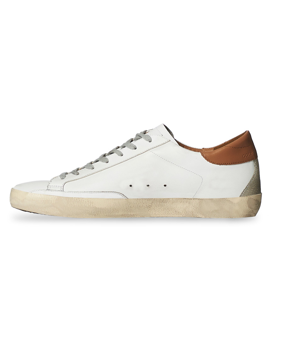Homme | Golden Goose Deluxe Brand Super-Star Sneaker White/Sand | Golden Goose | Deluxe Brand Super-Star Sneaker White/Sand