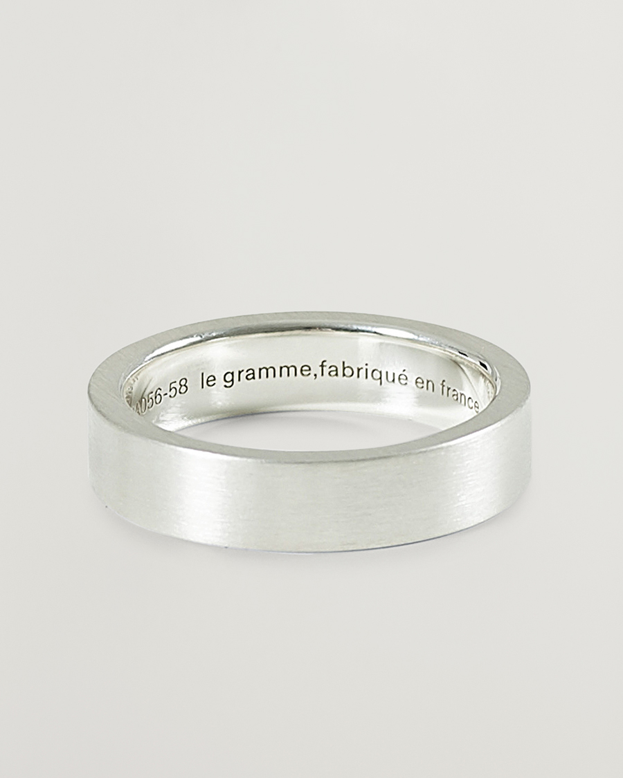 Heren | Sieraden | LE GRAMME | Ribbon Brushed Ring Sterling Silver 7g