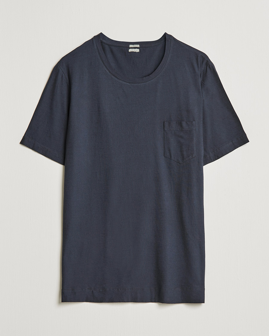 Heren | T-shirts | Massimo Alba | Panarea Watercolor T-Shirt Washed Black