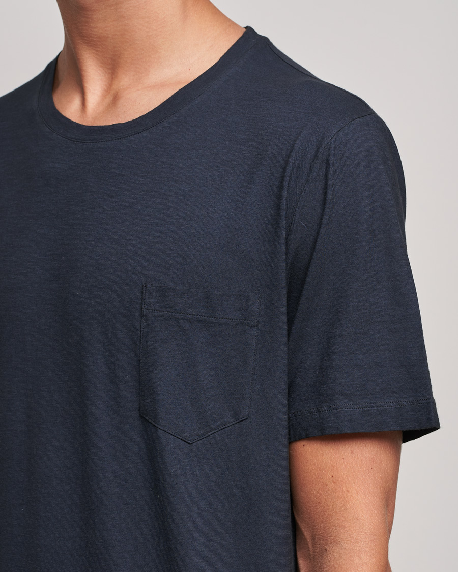 Heren | T-shirts | Massimo Alba | Panarea Watercolor T-Shirt Washed Black