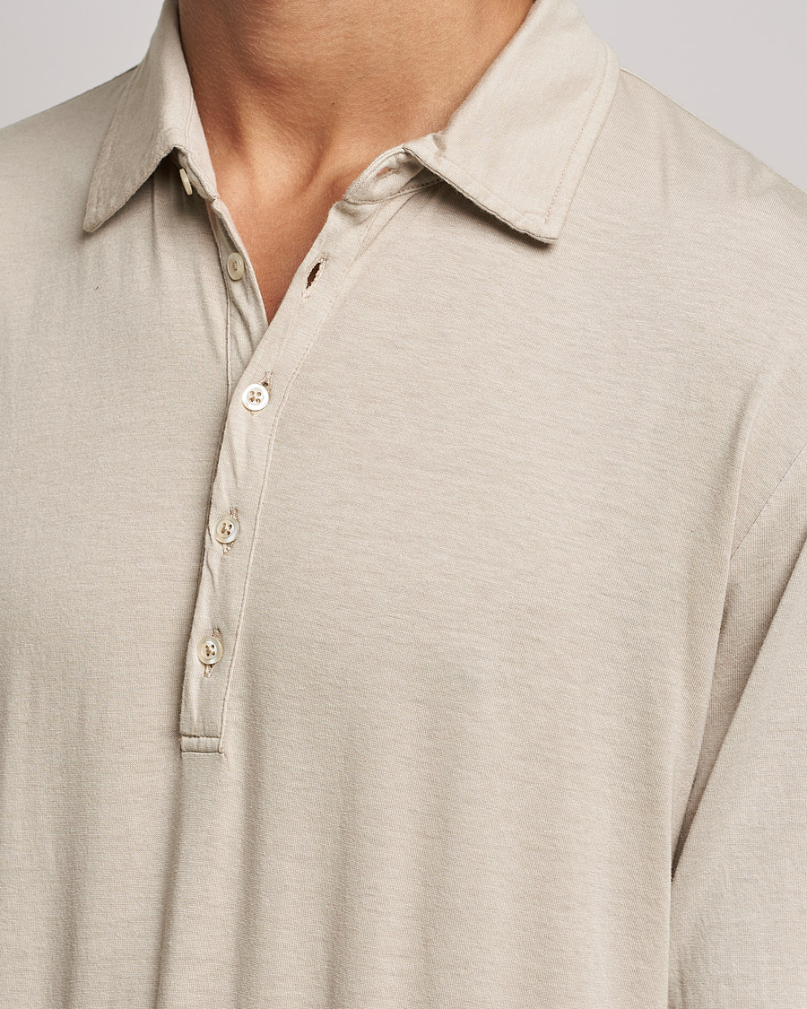 Homme | Pulls Et Tricots | Massimo Alba | Ischia Cotton/Cashmere Polo Light Beige