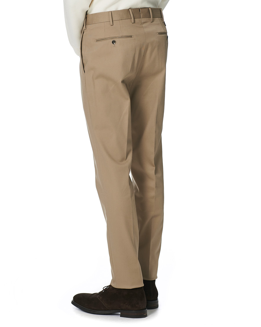 Homme | Pantalons | PT01 | Gentleman Fit Pleated Cotton Trousers Beige