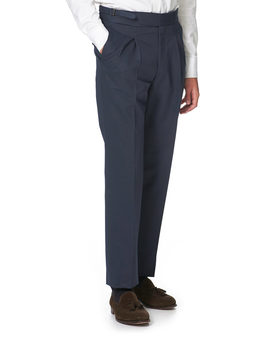 Homme | Pantalons | PT01 | Gentleman Fit Gurkha Trousers Navy