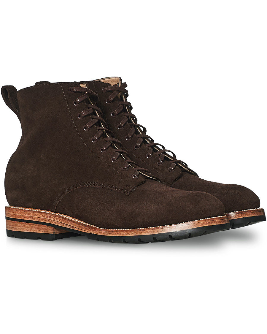 Homme | Yuketen Lace Up Boots Dark Brown Suede | Yuketen | Lace Up Boots Dark Brown Suede