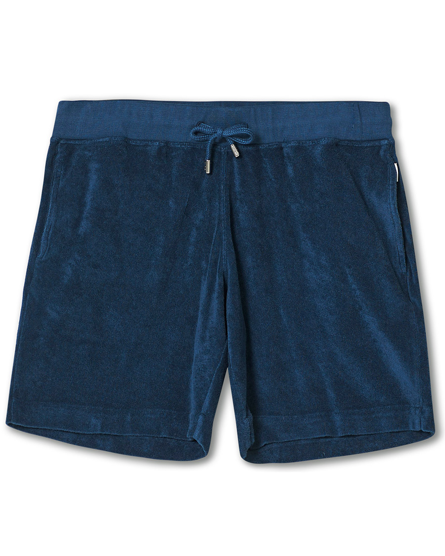 Homme | Shorts | Orlebar Brown | Afador Garment Dye Toweling Shorts Navy