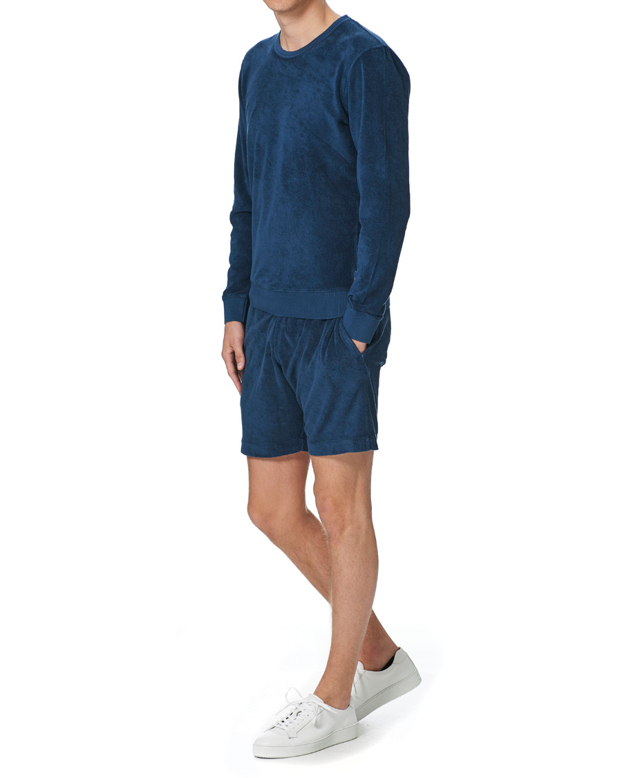Homme | Shorts | Orlebar Brown | Afador Garment Dye Toweling Shorts Navy