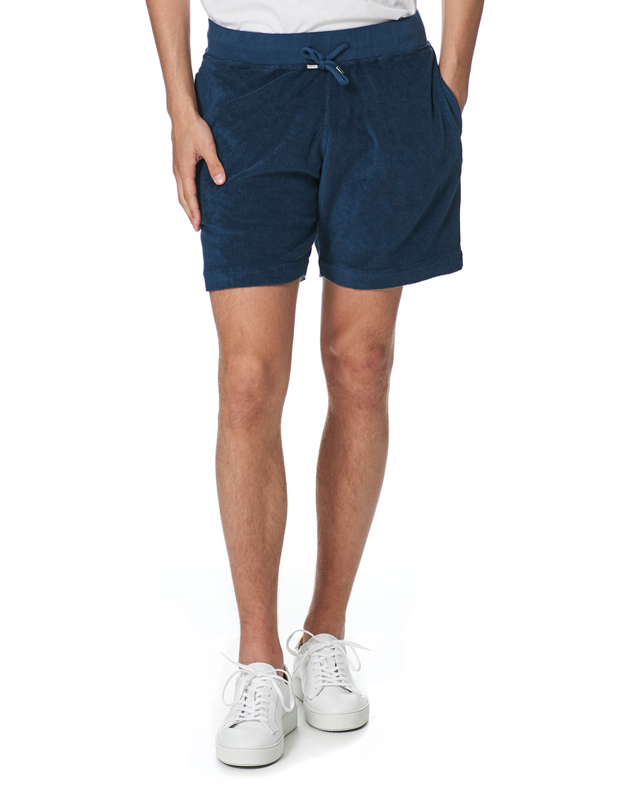 Homme | Shorts | Orlebar Brown | Afador Garment Dye Toweling Shorts Navy