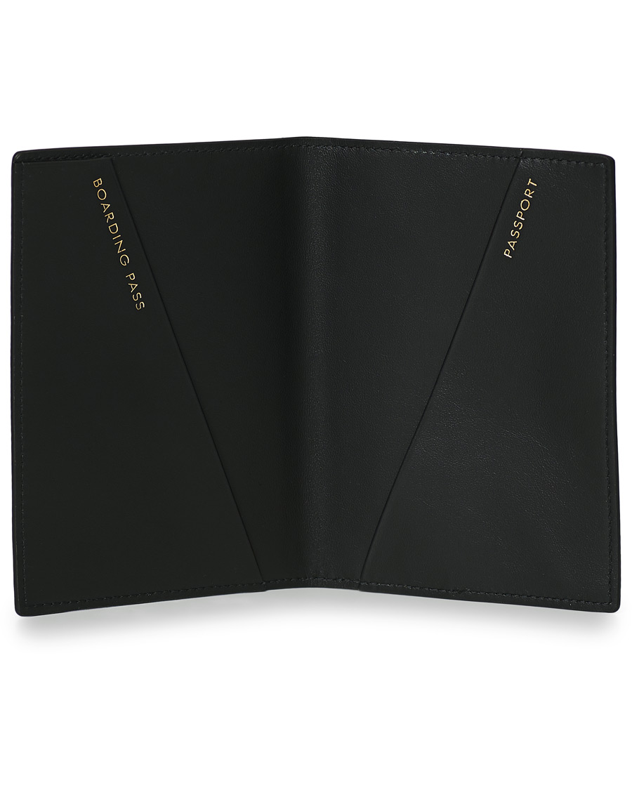 Homme | Smythson Panama Passport Cover Black | Smythson | Panama Passport Cover Black