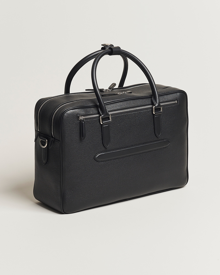 Heren | Tassen | Smythson | Ludlow 48 Hours Travel Bag Black