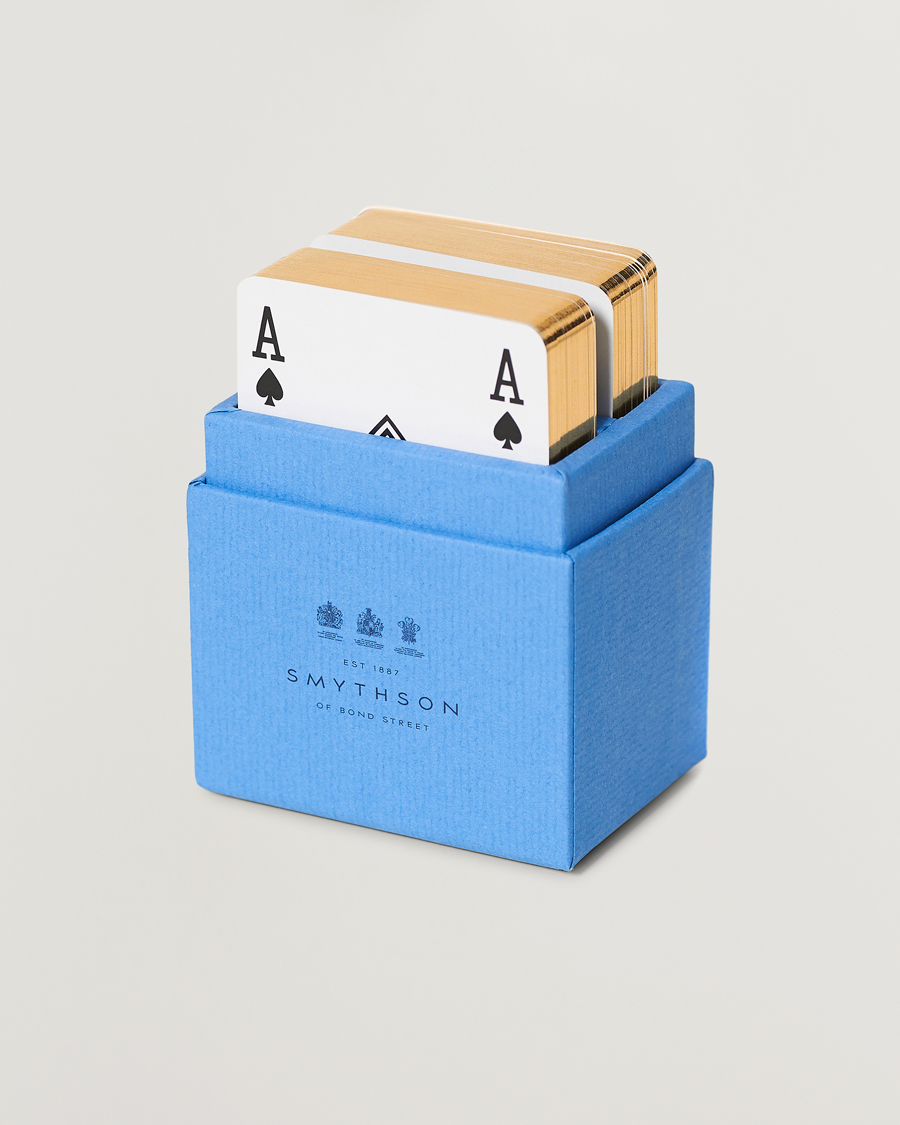 Homme | Smythson Playing Card Nile Blue | Smythson | Playing Card Nile Blue
