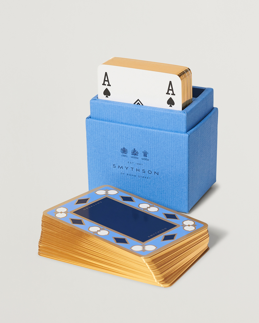 Homme | Smythson Playing Card Nile Blue | Smythson | Playing Card Nile Blue
