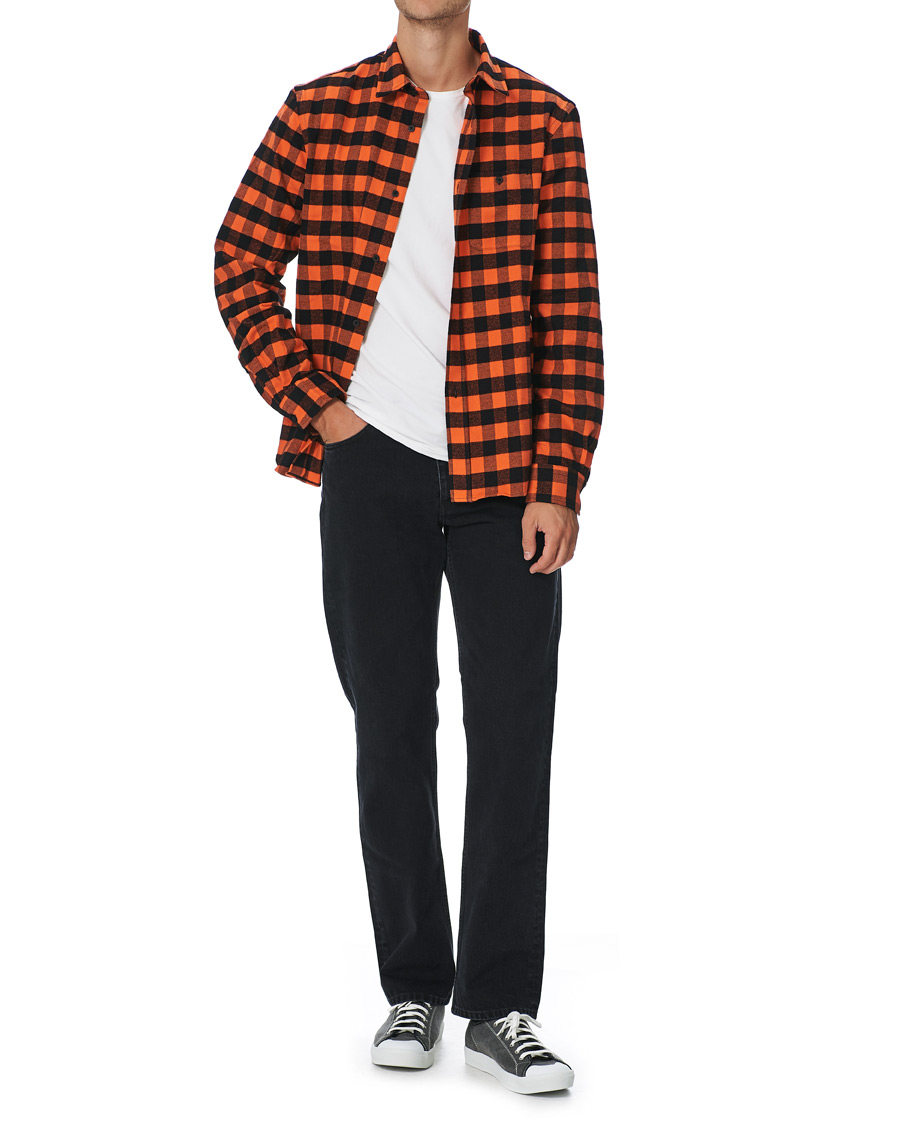 Homme | Chemises | KENZO | Flannel Shirt Orange Check