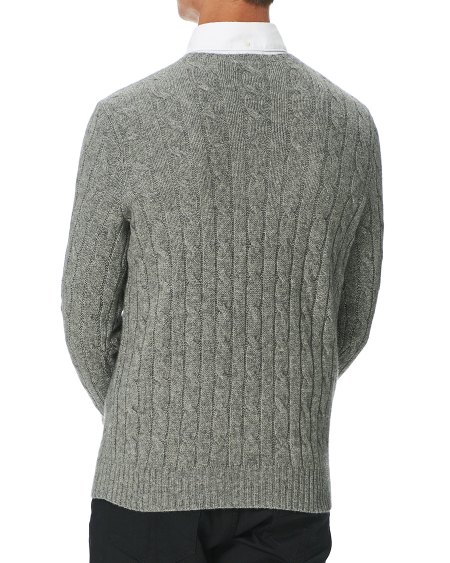 Homme | Pulls Et Tricots | Polo Ralph Lauren | Cashmere Cable Crew Neck Sweater Fawn Grey Heather