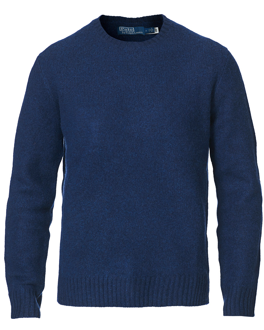 Homme | Pulls Et Tricots | Polo Ralph Lauren | Wool/Cashmere Knitted Crew Neck Sweater Navy Heather