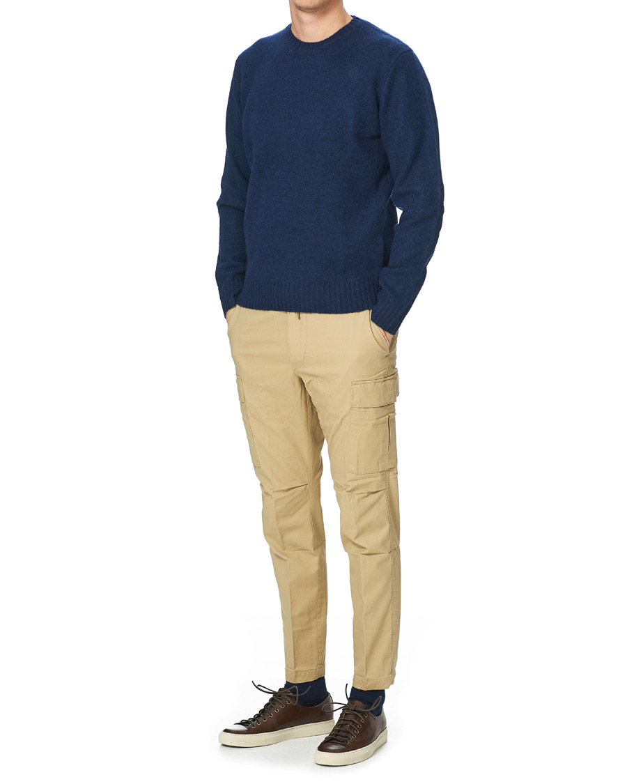 Homme | Pulls Et Tricots | Polo Ralph Lauren | Wool/Cashmere Knitted Crew Neck Sweater Navy Heather
