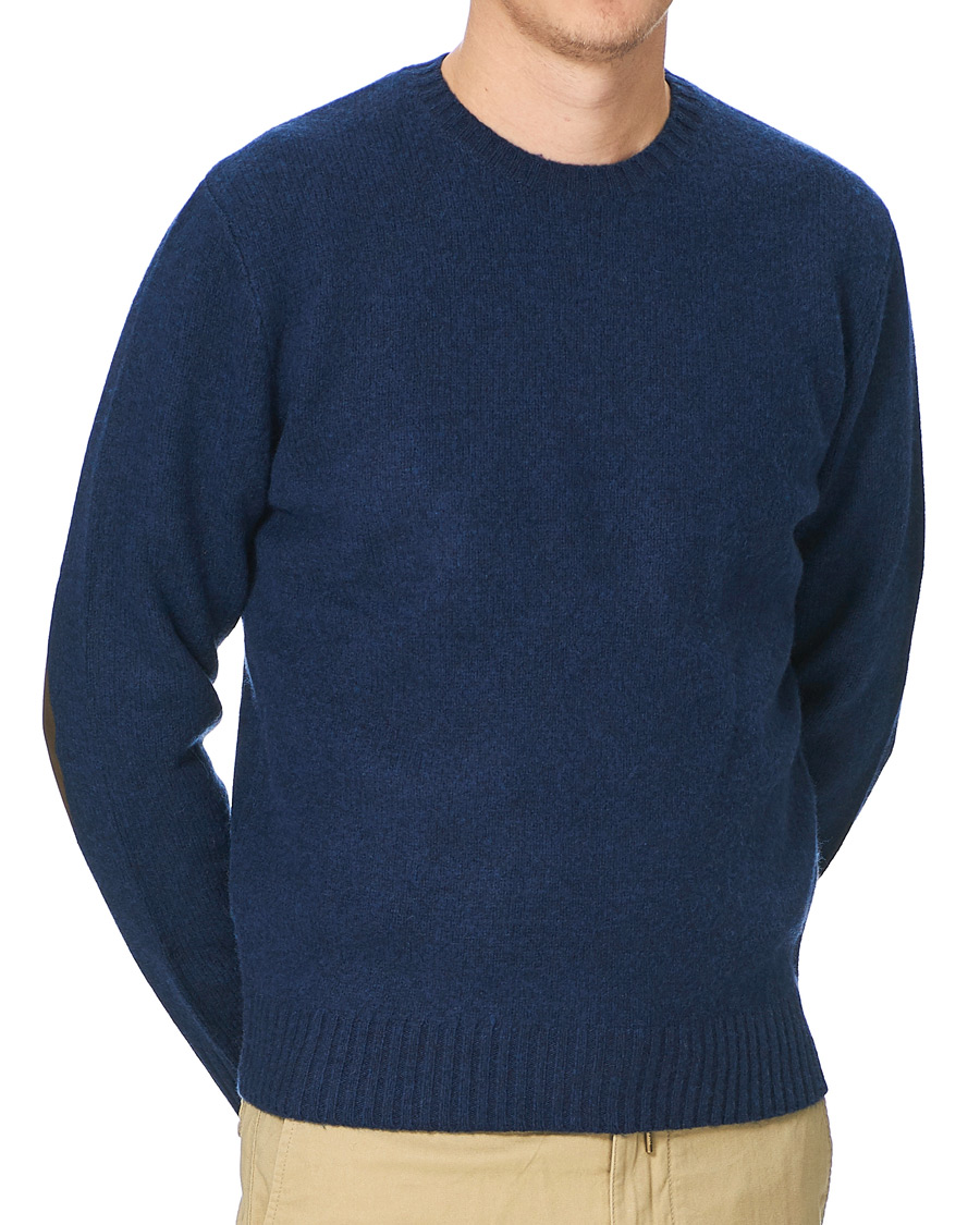 Homme | Pulls Et Tricots | Polo Ralph Lauren | Wool/Cashmere Knitted Crew Neck Sweater Navy Heather