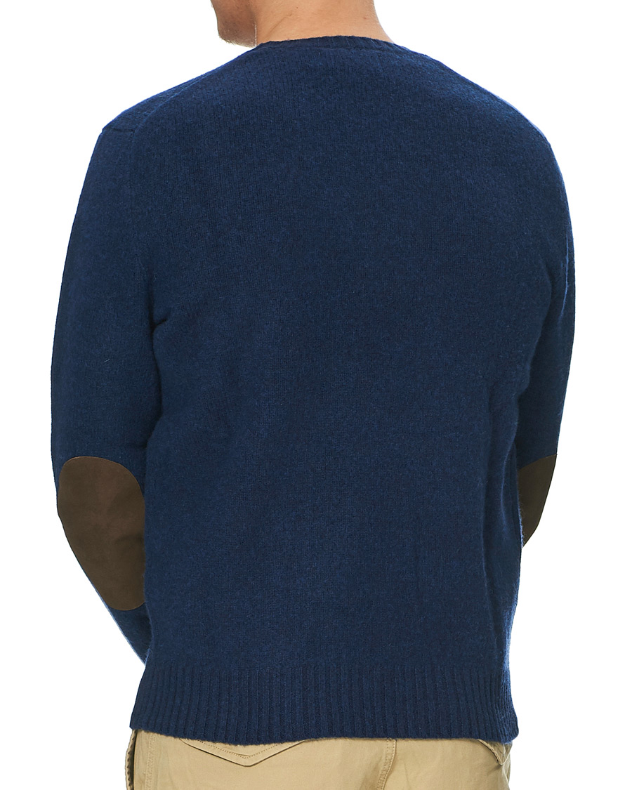 Homme | Pulls Et Tricots | Polo Ralph Lauren | Wool/Cashmere Knitted Crew Neck Sweater Navy Heather