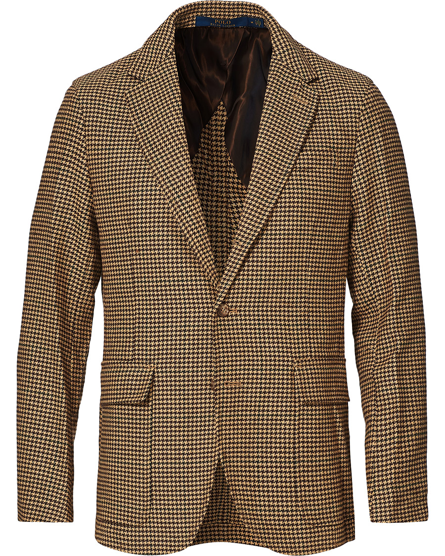 Homme | Blazers | Polo Ralph Lauren | Harvard Guncheck Wool Blazer Khaki