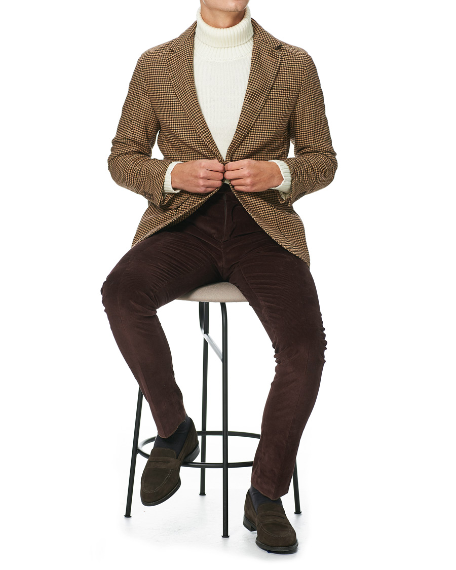 Homme | Blazers | Polo Ralph Lauren | Harvard Guncheck Wool Blazer Khaki