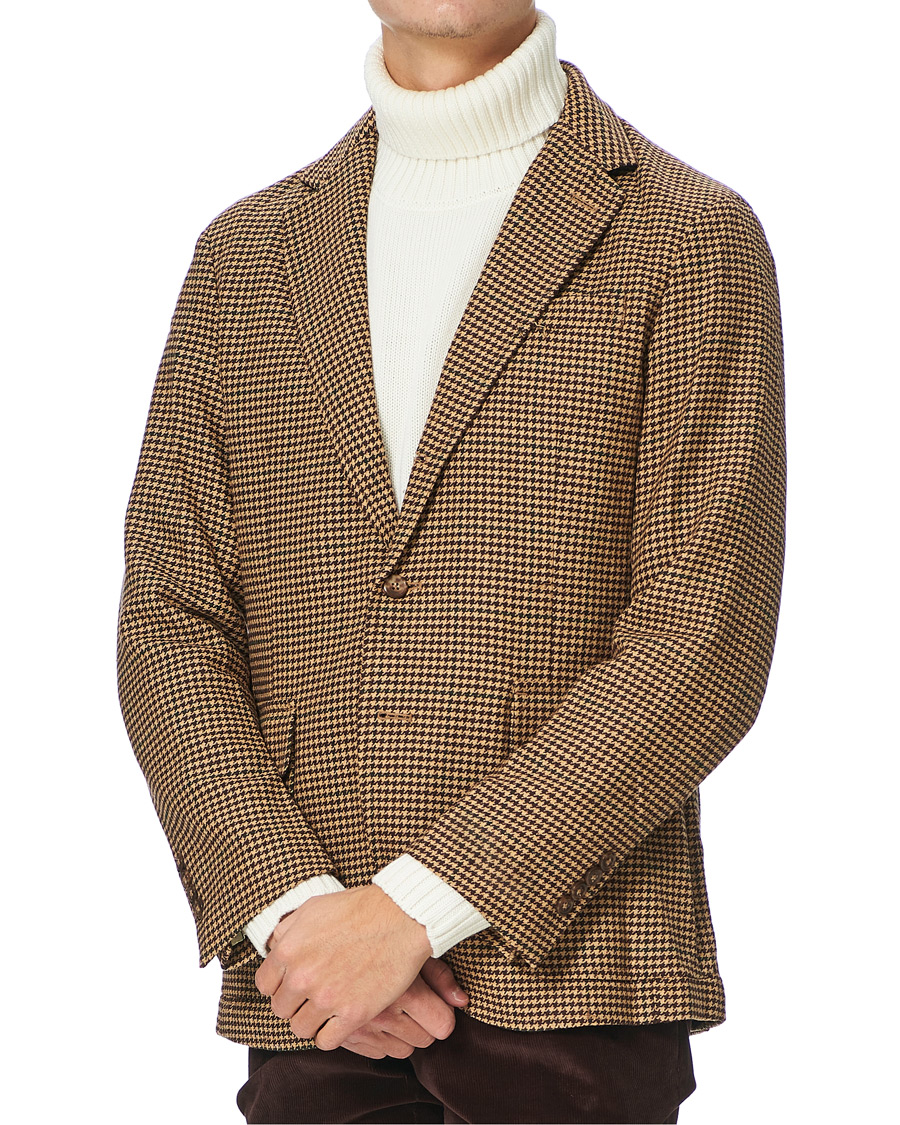 Homme | Blazers | Polo Ralph Lauren | Harvard Guncheck Wool Blazer Khaki