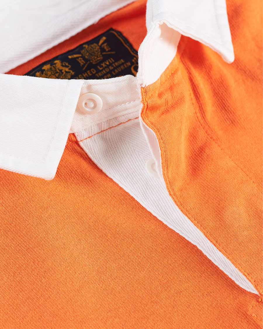 Homme | T-shirts | Polo Ralph Lauren | Block Stripe Rugby Kona Orange/Deep Blue
