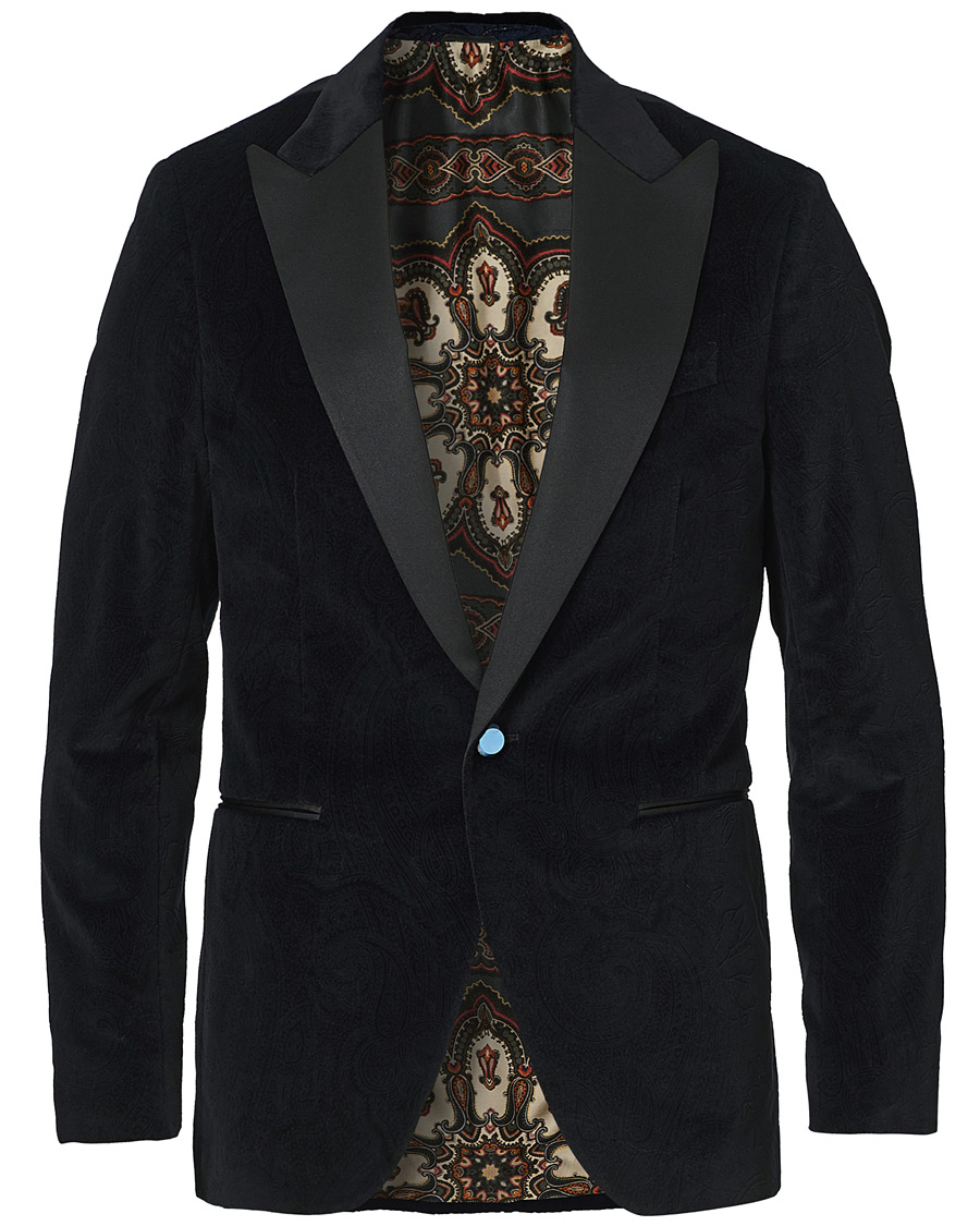 Homme | Blazers | Etro | Soft Velvet Dinner Jacket Black
