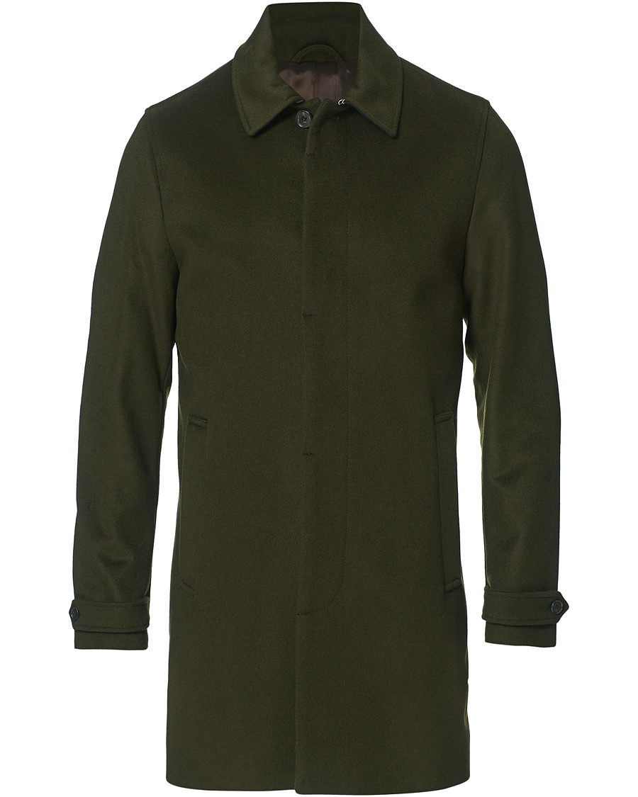 Homme | Manteaux Et Vestes | Tiger of Sweden | Carred Wool/Cashmere Car Coat Olive Extreme