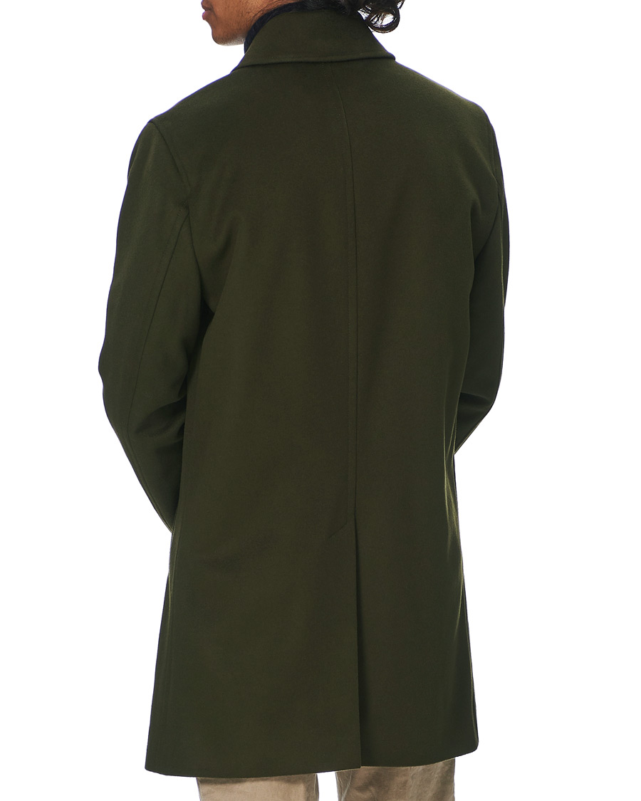 Homme | Manteaux Et Vestes | Tiger of Sweden | Carred Wool/Cashmere Car Coat Olive Extreme