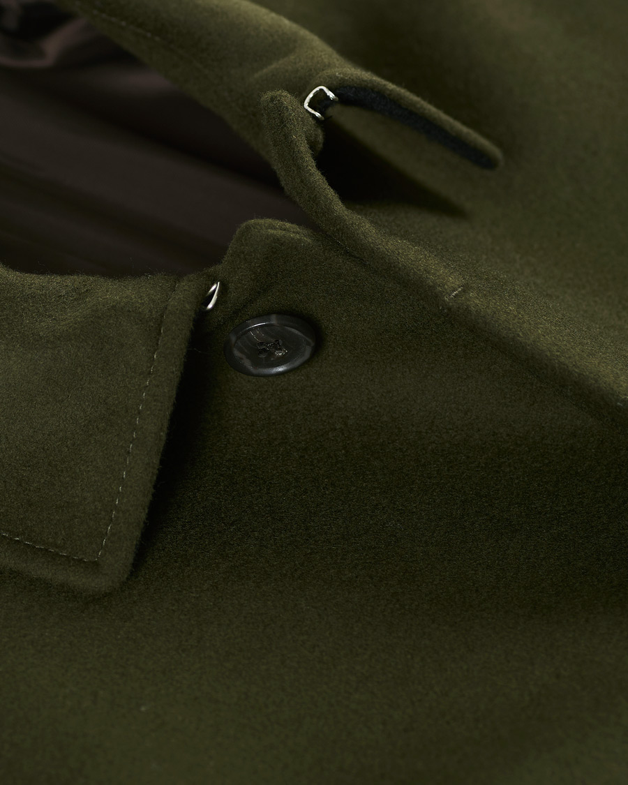 Homme | Manteaux Et Vestes | Tiger of Sweden | Carred Wool/Cashmere Car Coat Olive Extreme
