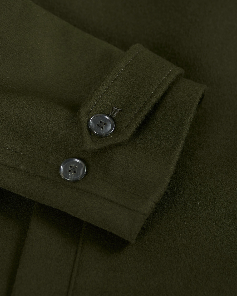 Homme | Manteaux Et Vestes | Tiger of Sweden | Carred Wool/Cashmere Car Coat Olive Extreme