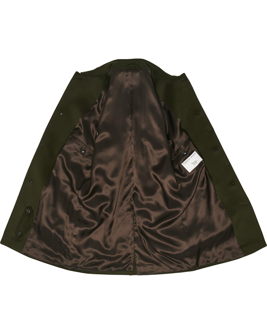 Homme | Manteaux Et Vestes | Tiger of Sweden | Carred Wool/Cashmere Car Coat Olive Extreme