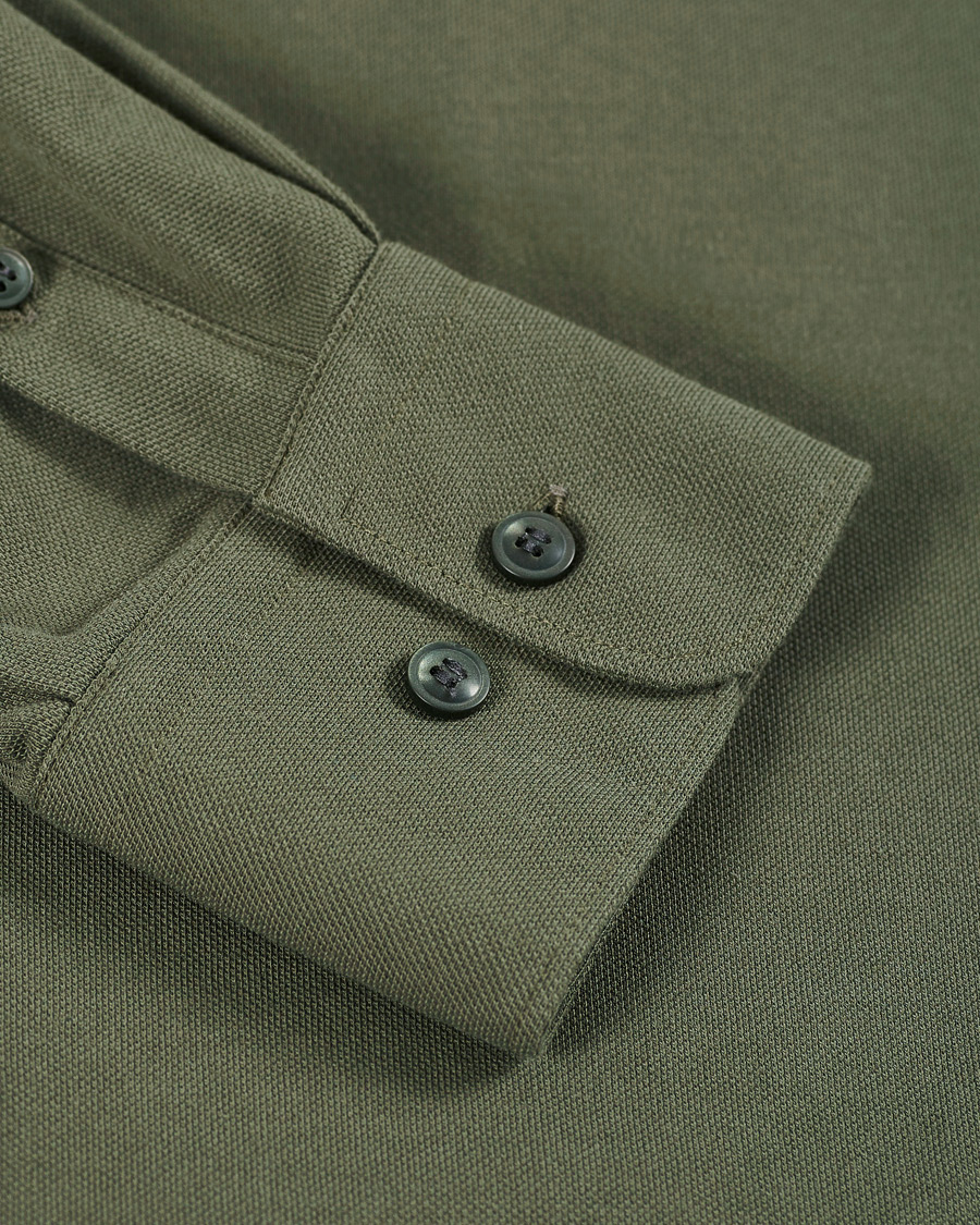 Homme | Chemises | Tiger of Sweden | Fenald Piquet Shirt City Green