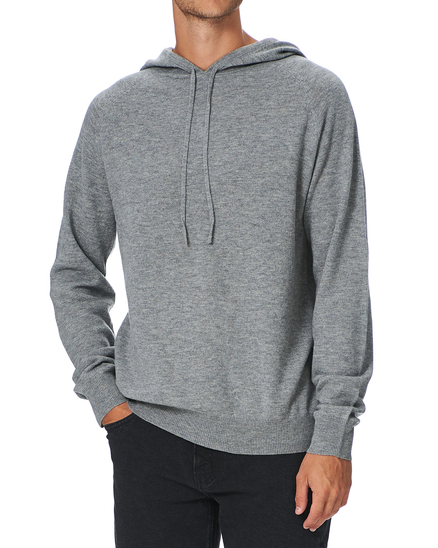 Homme | Pulls Et Tricots | Tiger of Sweden | Nakkne Wool Hoodie Med Grey Mel