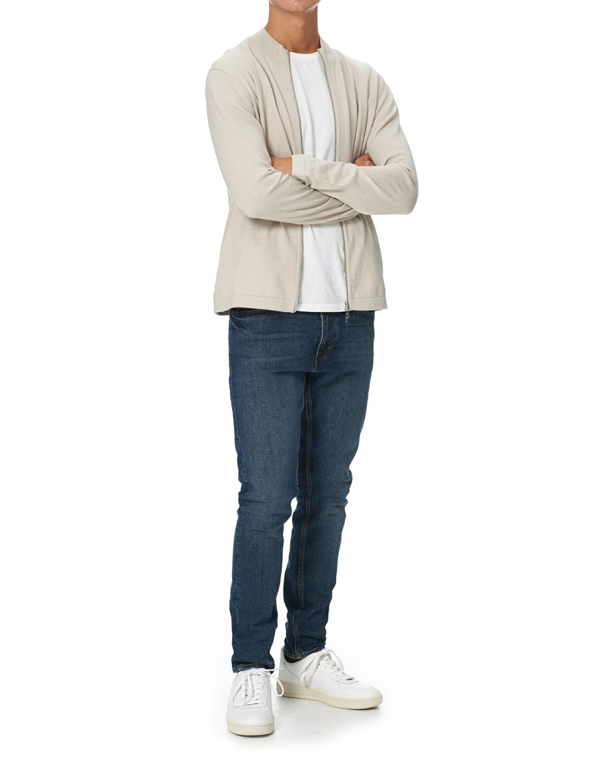 Homme | Pulls Et Tricots | Tiger of Sweden | Kylen Cotton/Merino Zip Moonbeam