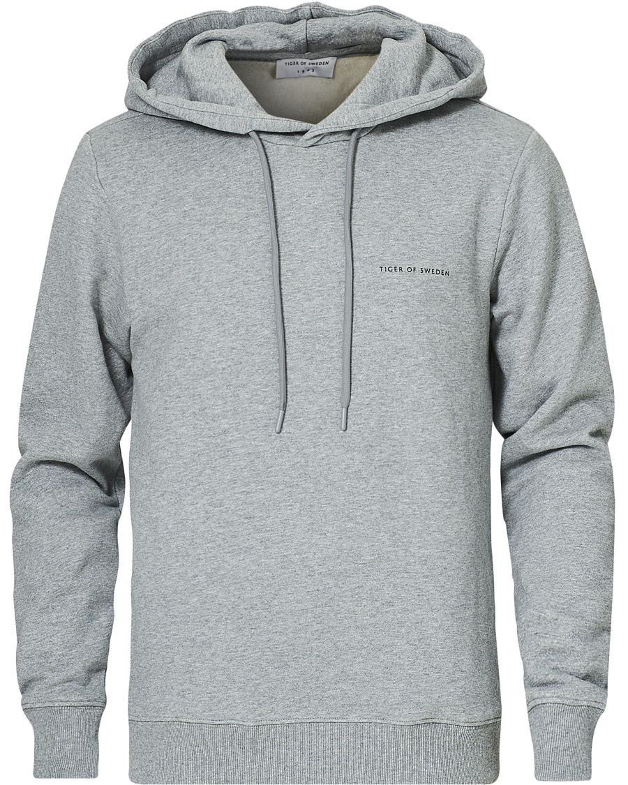 Homme | Pulls Et Tricots | Tiger of Sweden | Dominick Cotton Hoodie Mid Grey Mel