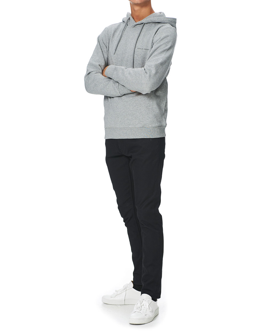 Homme | Pulls Et Tricots | Tiger of Sweden | Dominick Cotton Hoodie Mid Grey Mel
