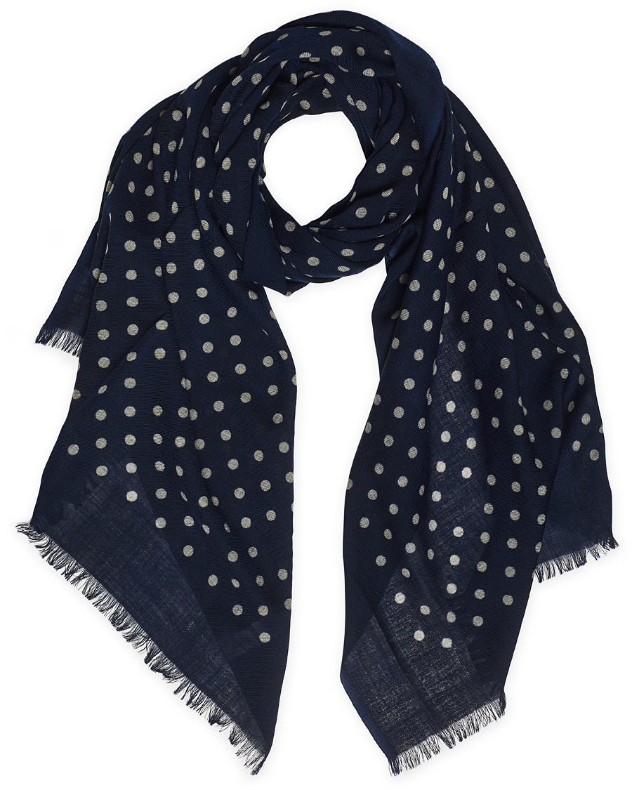 Homme | Altea Printed Dots Scarf Navy | Altea | Printed Dots Scarf Navy