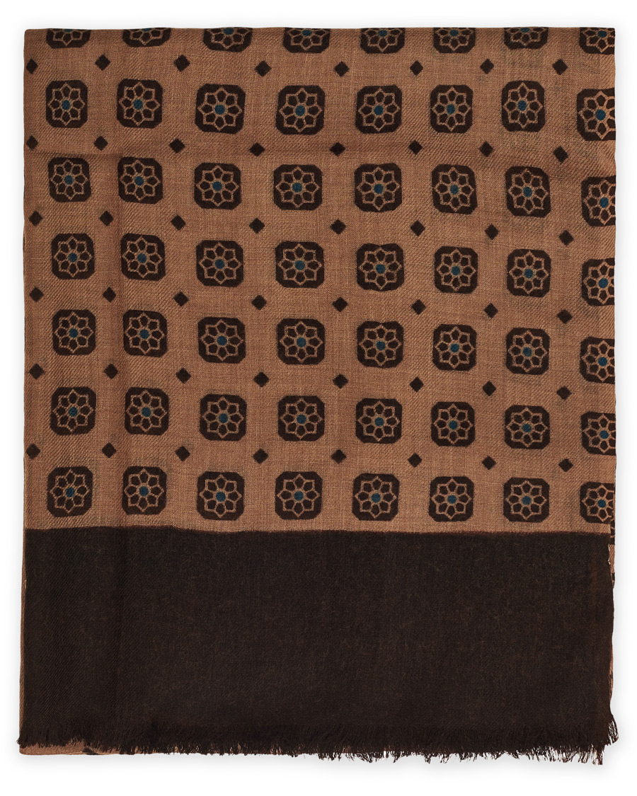 Homme | Altea Printed Flower Scarf Beige | Altea | Printed Flower Scarf Beige