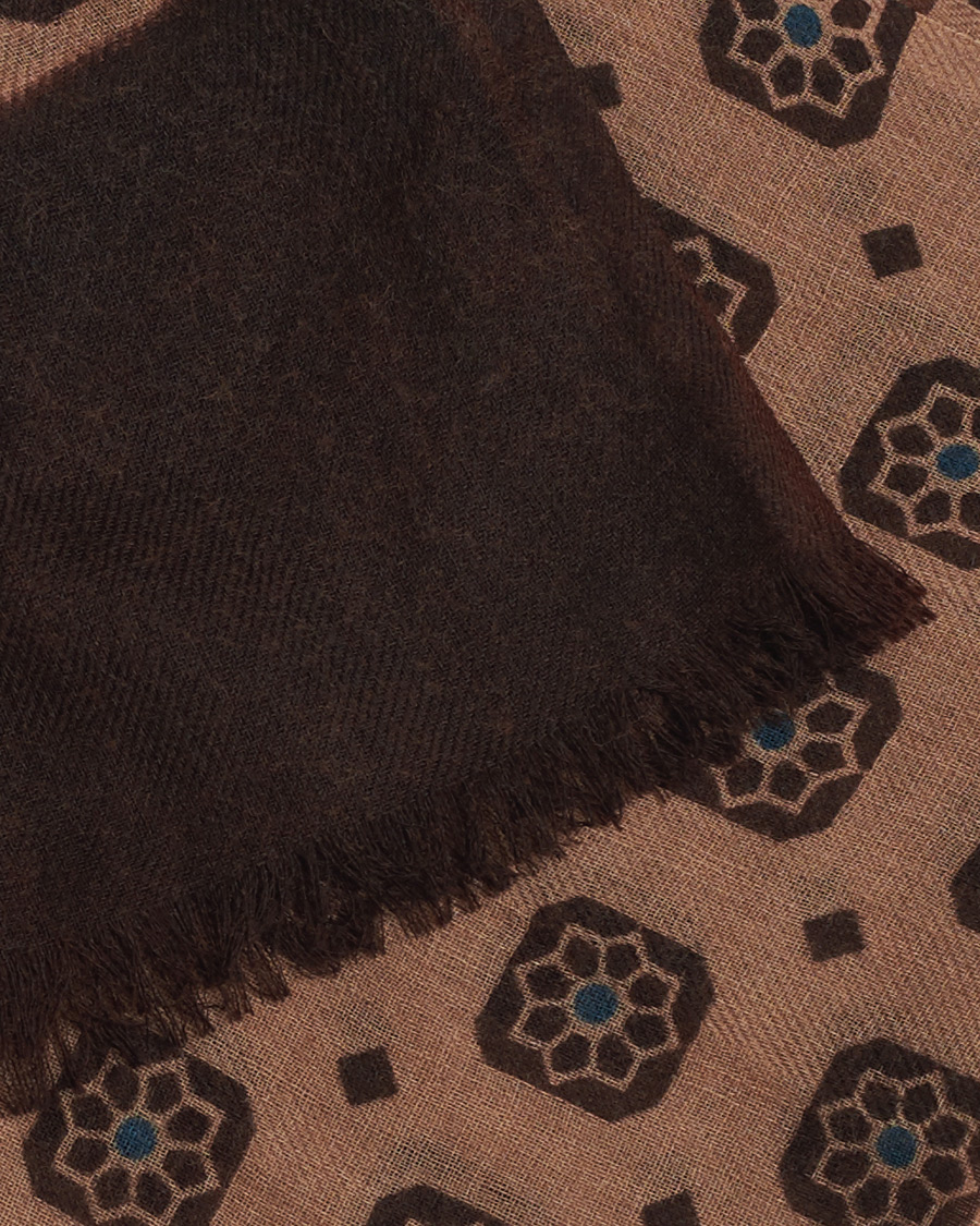 Homme | Altea Printed Flower Scarf Beige | Altea | Printed Flower Scarf Beige