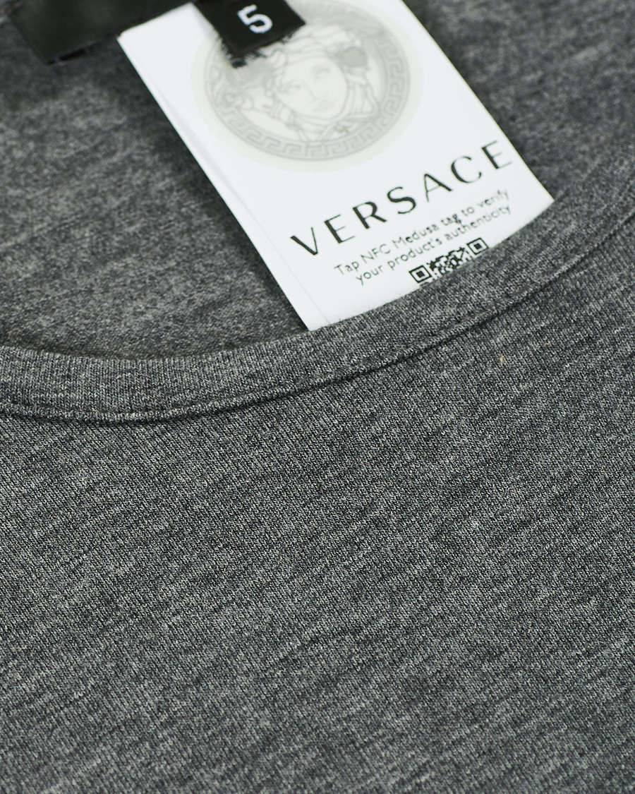 Homme | T-shirts | Versace | Medusa Tee Grey Melange
