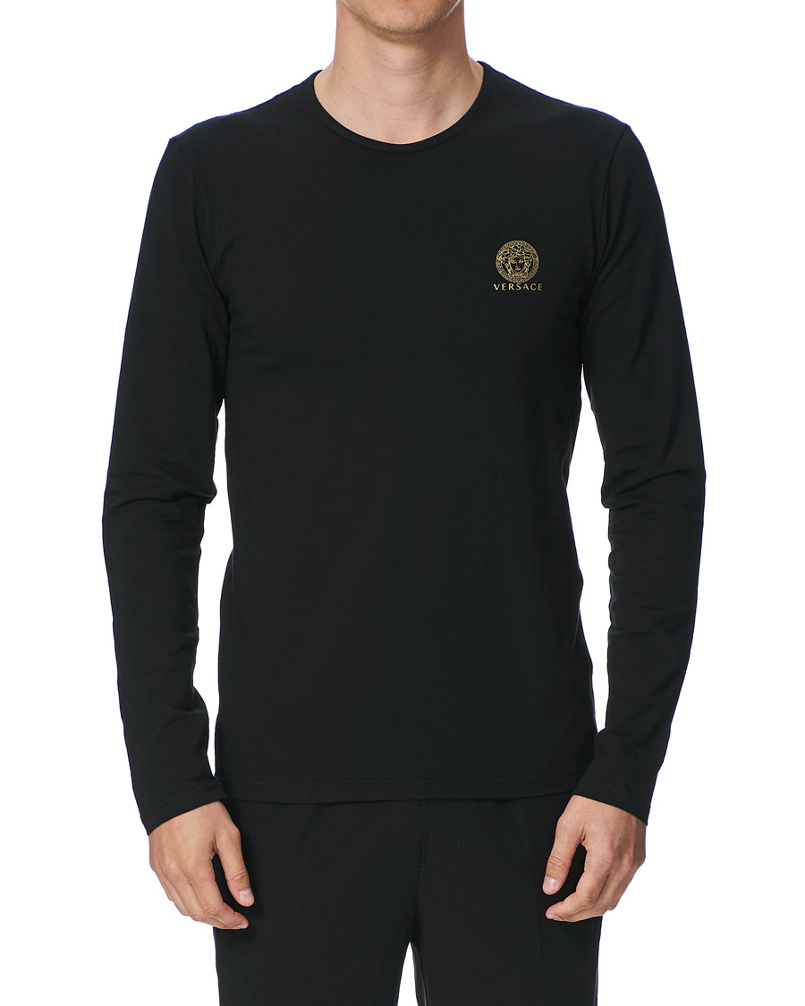 Homme | T-shirts | Versace | Medusa Long Sleeve Tee Black