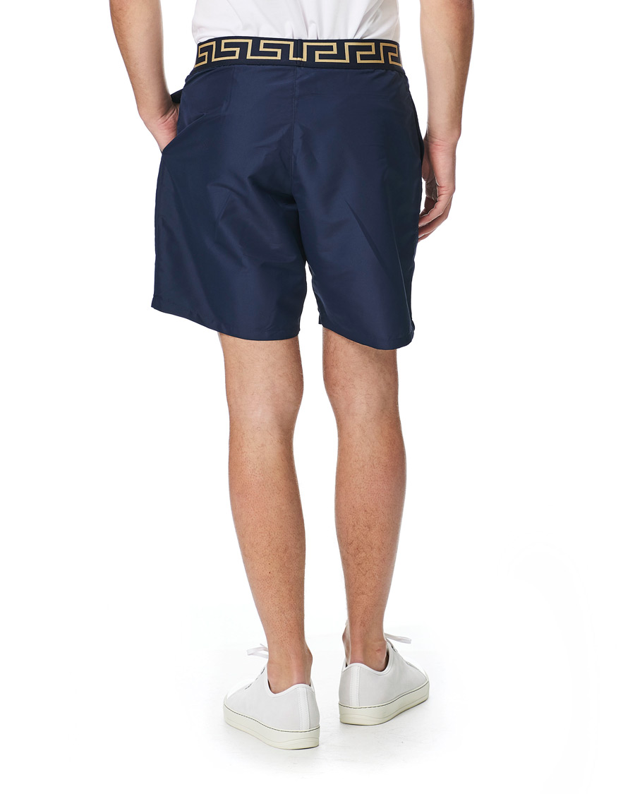 Homme | Maillots De Bain | Versace | Greca Border Swim Trunks Navy