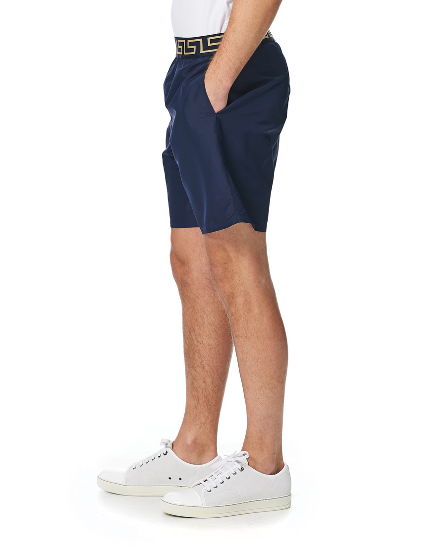 Homme | Maillots De Bain | Versace | Greca Border Swim Trunks Navy
